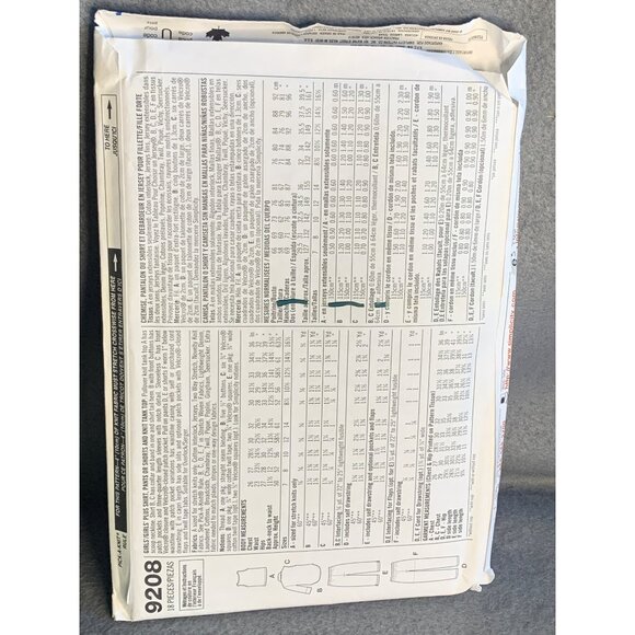 Simplicity Girls Shirt Pants Shorts Top Sewing Pattern Sz8.5-16.5 9208 - Uncut - Picture 3 of 3